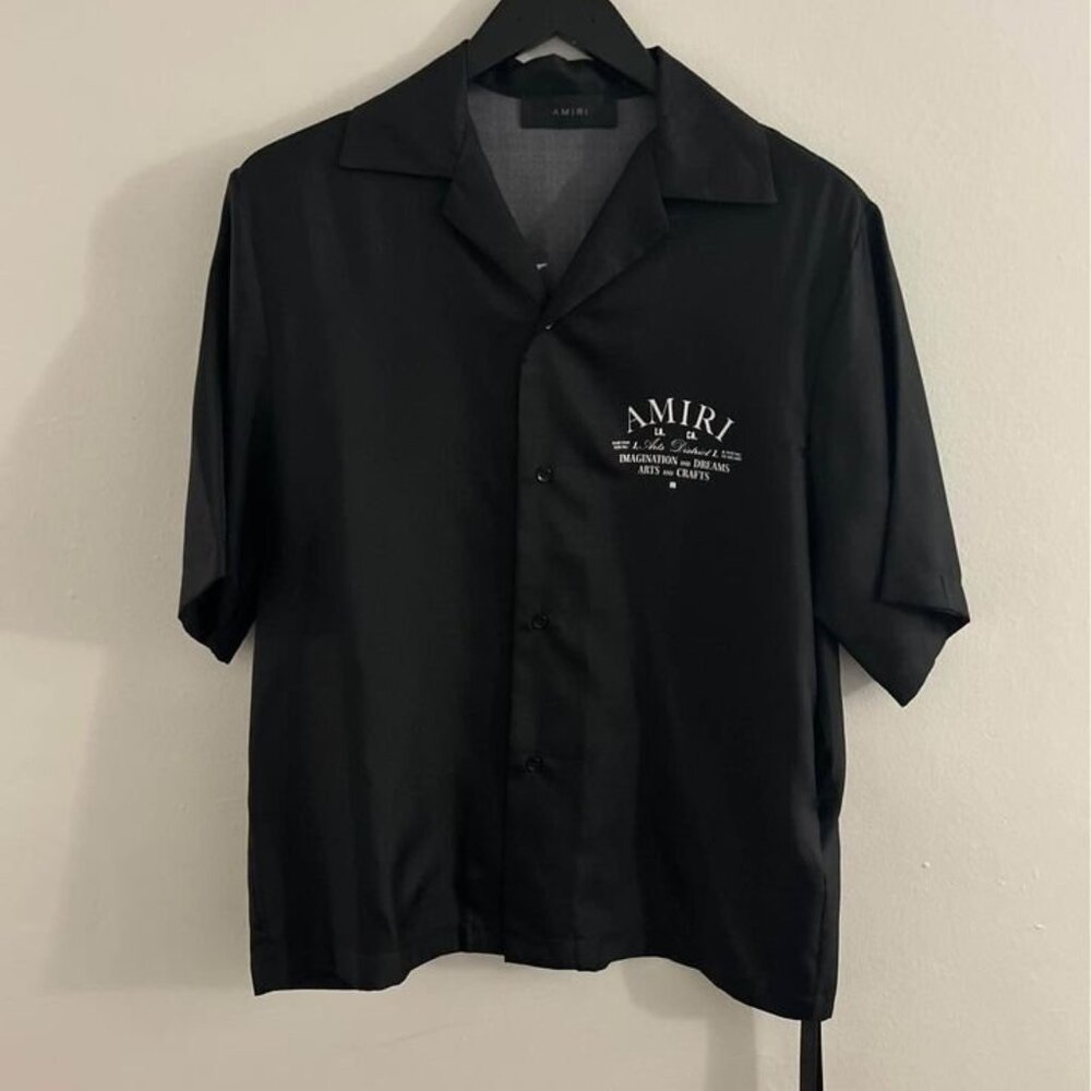 Amiri Art District Silk T-shirt Sz: Medium